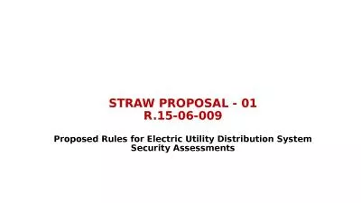 STRAW PROPOSAL - 01 R.15-06-009