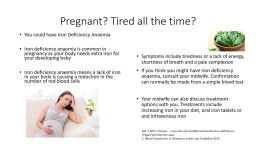 Pregnant? Tired all the time?