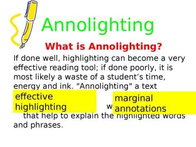 Annolighting What is  A nnolighting?