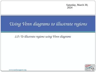 LO: To illustrate regions using Venn-diagrams