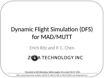 Dynamic Flight Simulation (DFS) for MAD/MUTT