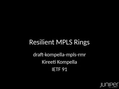 Resilient MPLS Rings draft-