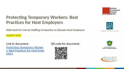 Protecting Temporary Workers: Best Practices for Host Employers