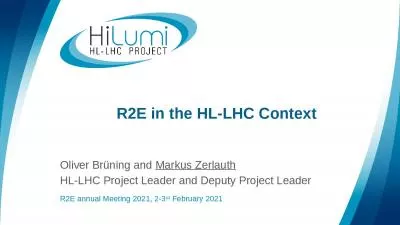 R2E in the HL-LHC Context