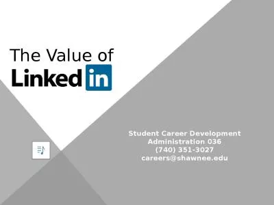 The Value of  Student Career Development