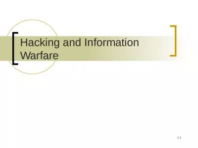 1 `1 Hacking and Information Warfare