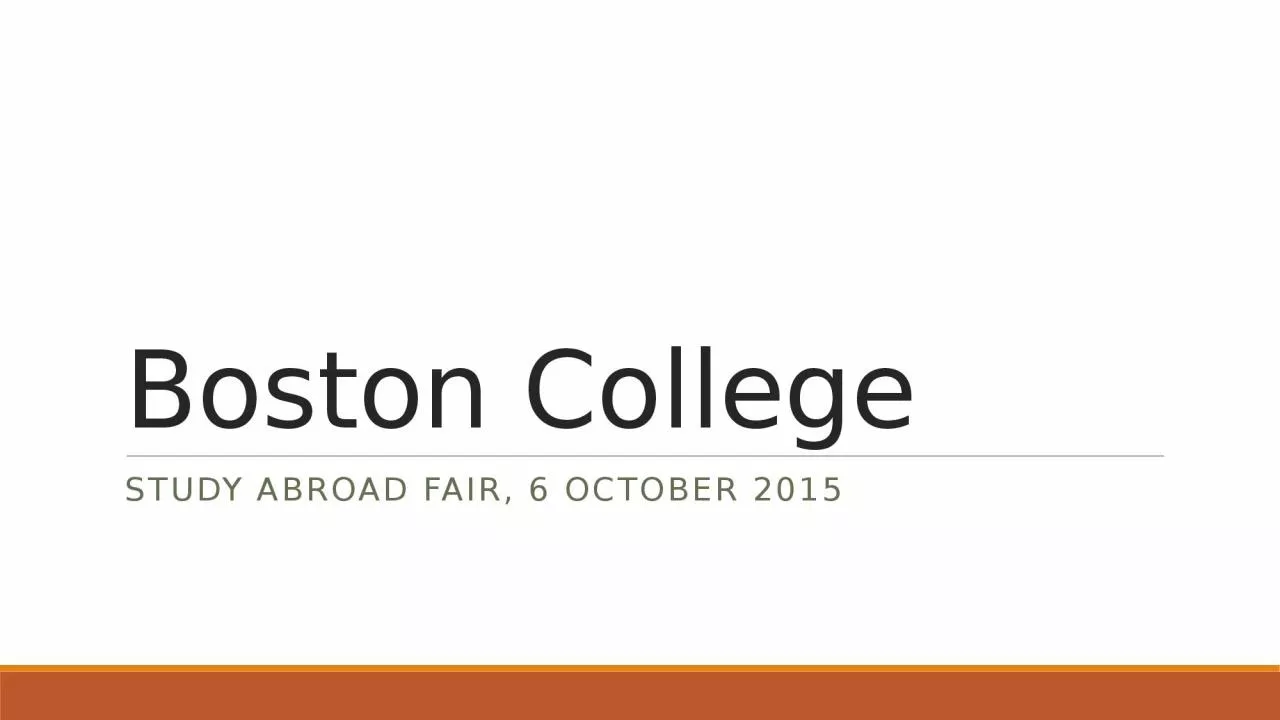 Boston College  Study Abroad fair, 6