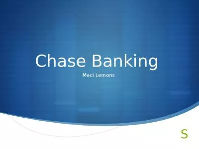 Chase Banking  Maci Lemons