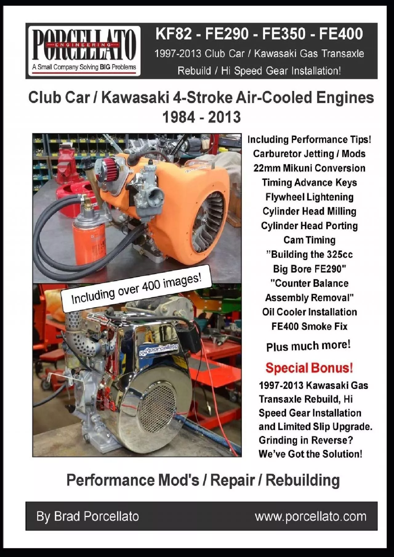 [EBOOK] Club Car / Kawasaki 4-Stroke Air-Cooled Engines 1984 - 2013: KF82 - FE290 - FE350