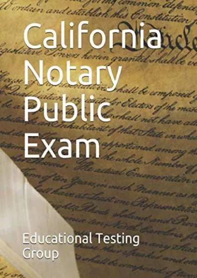 [EBOOK] California Notary Public Exam