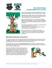 How Much Paper Can Be Made from a Tree?