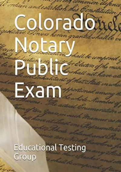 [DOWNLOAD] Colorado Notary Public Exam