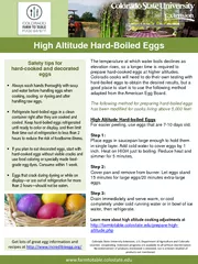High Altitude HardBoiled Eggs