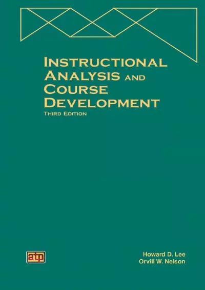 [EBOOK] Instructional Analysis and Course Development