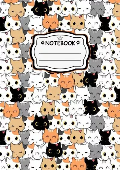 [EBOOK] Funny Colorful Cats College Ruled Notebook - Cute Cats Print Composition Notebook