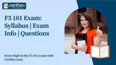 F5 101 Exam: Syllabus | Exam Info | Questions