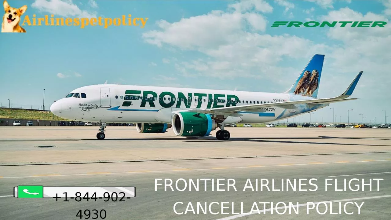 Frontier Airlines Flight Cancellation policy