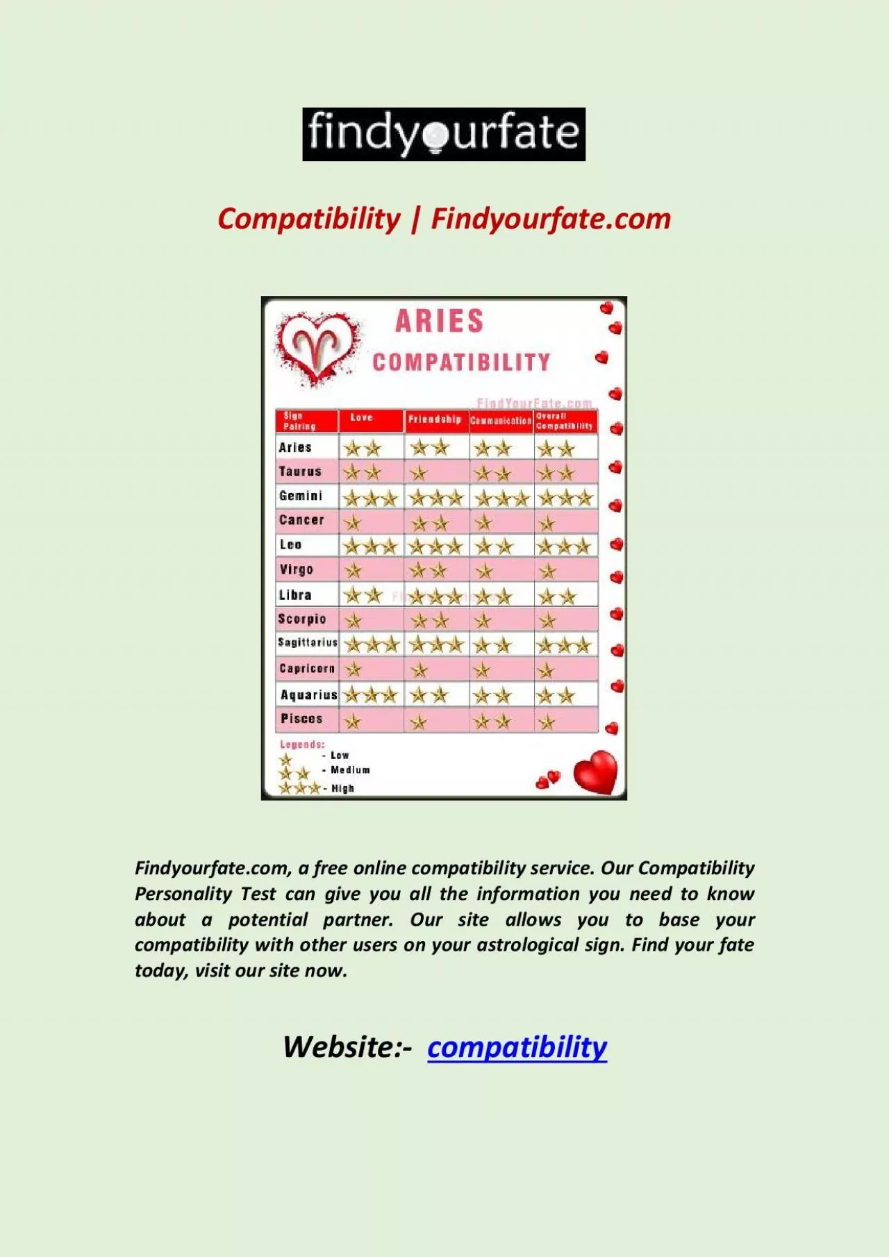 Compatibility | Findyourfate.com