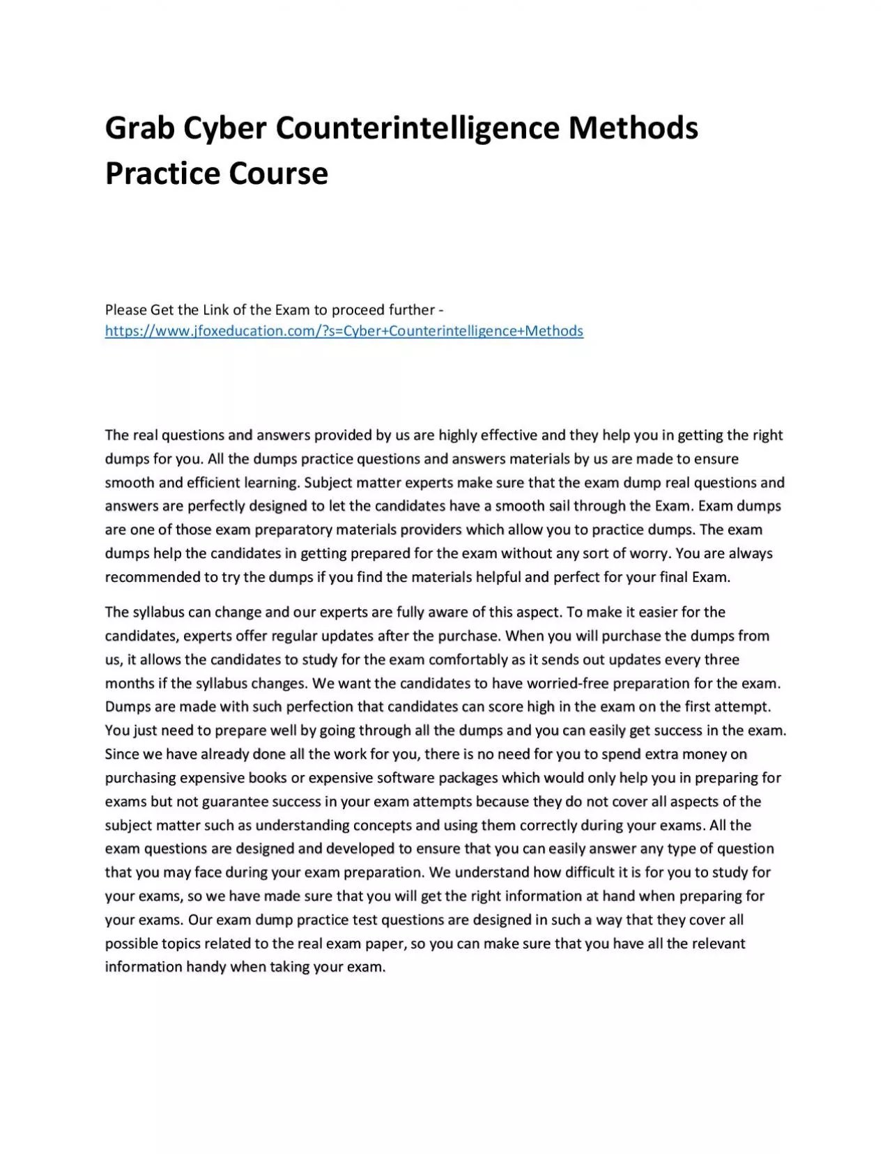 PDF-Grab Cyber Counterintelligence Methods Practice Course