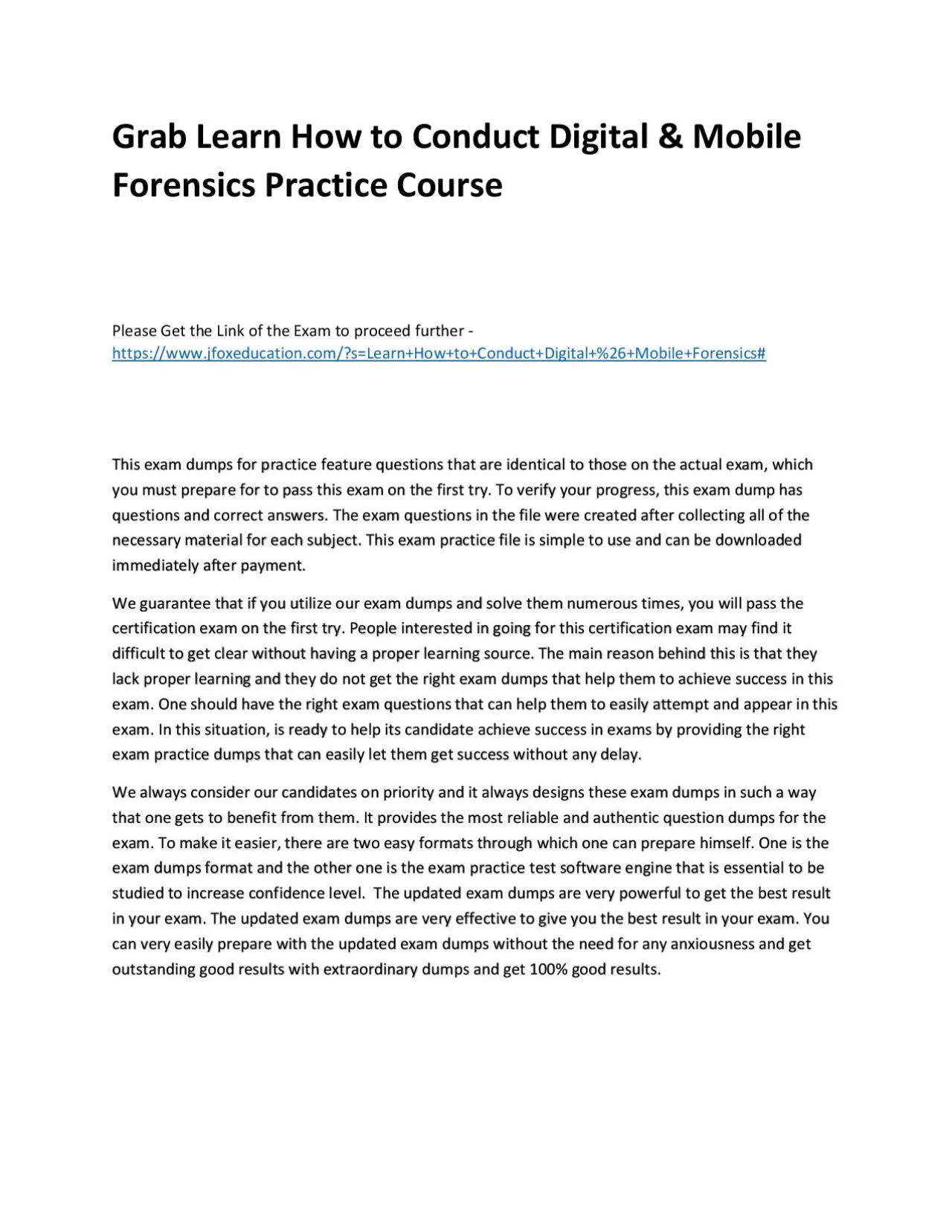 PDF-Grab Learn How to Conduct Digital & Mobile Forensics Practice Course