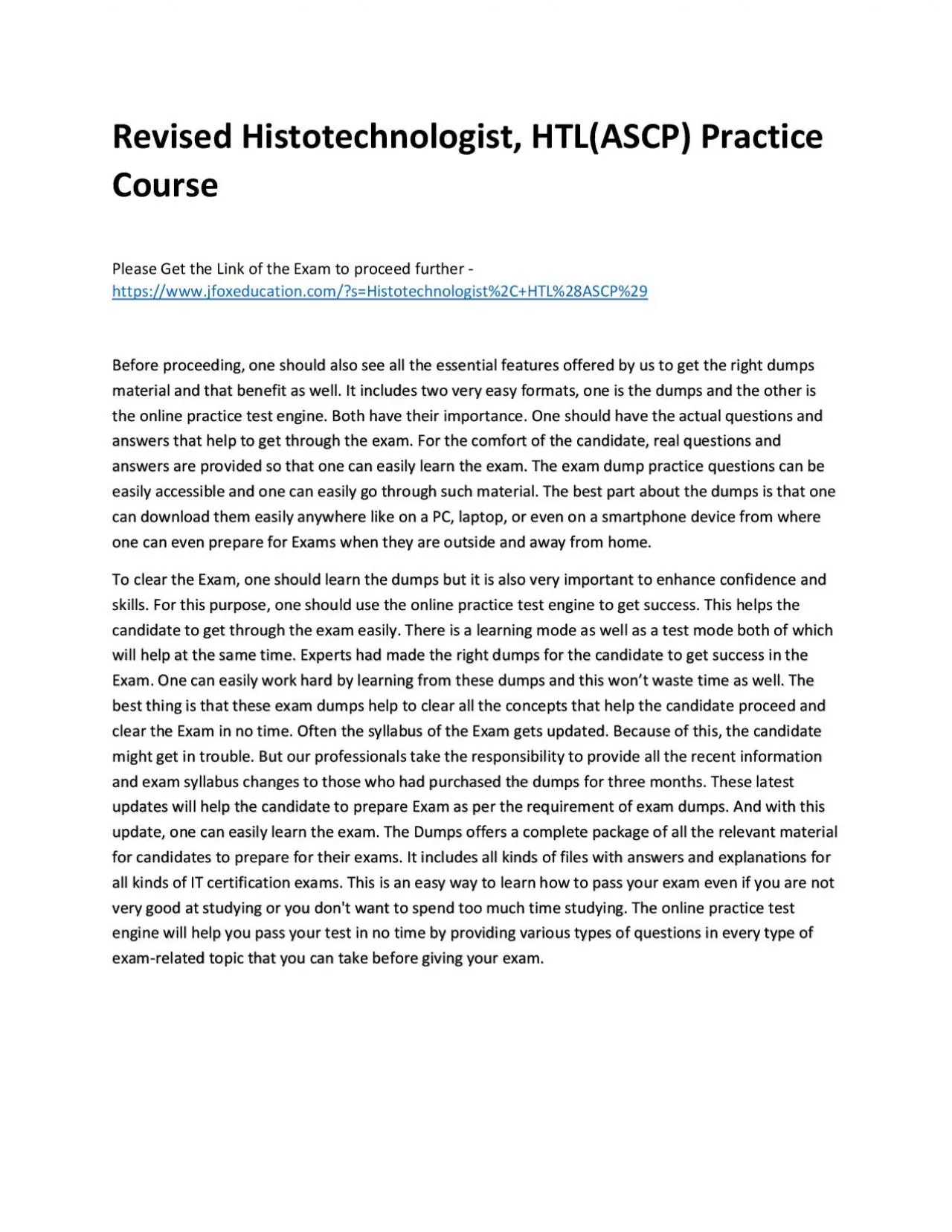 PDF-Revised Histotechnologist, HTL(ASCP) Practice Course