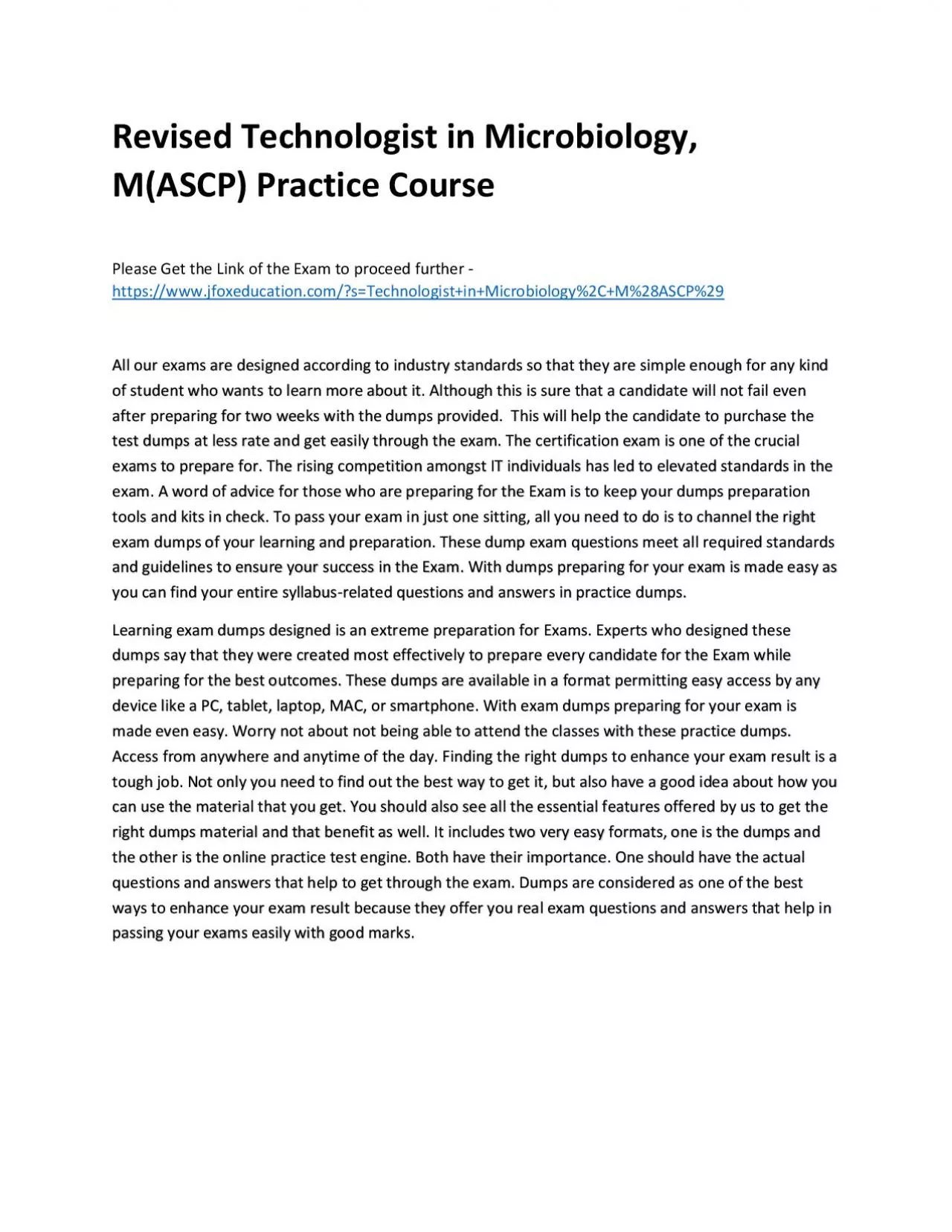 PDF-Revised Technologist in Microbiology, M(ASCP) Practice Course