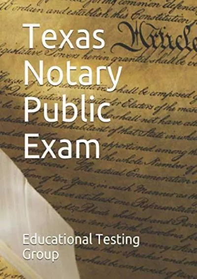 [EBOOK] Texas Notary Public Exam