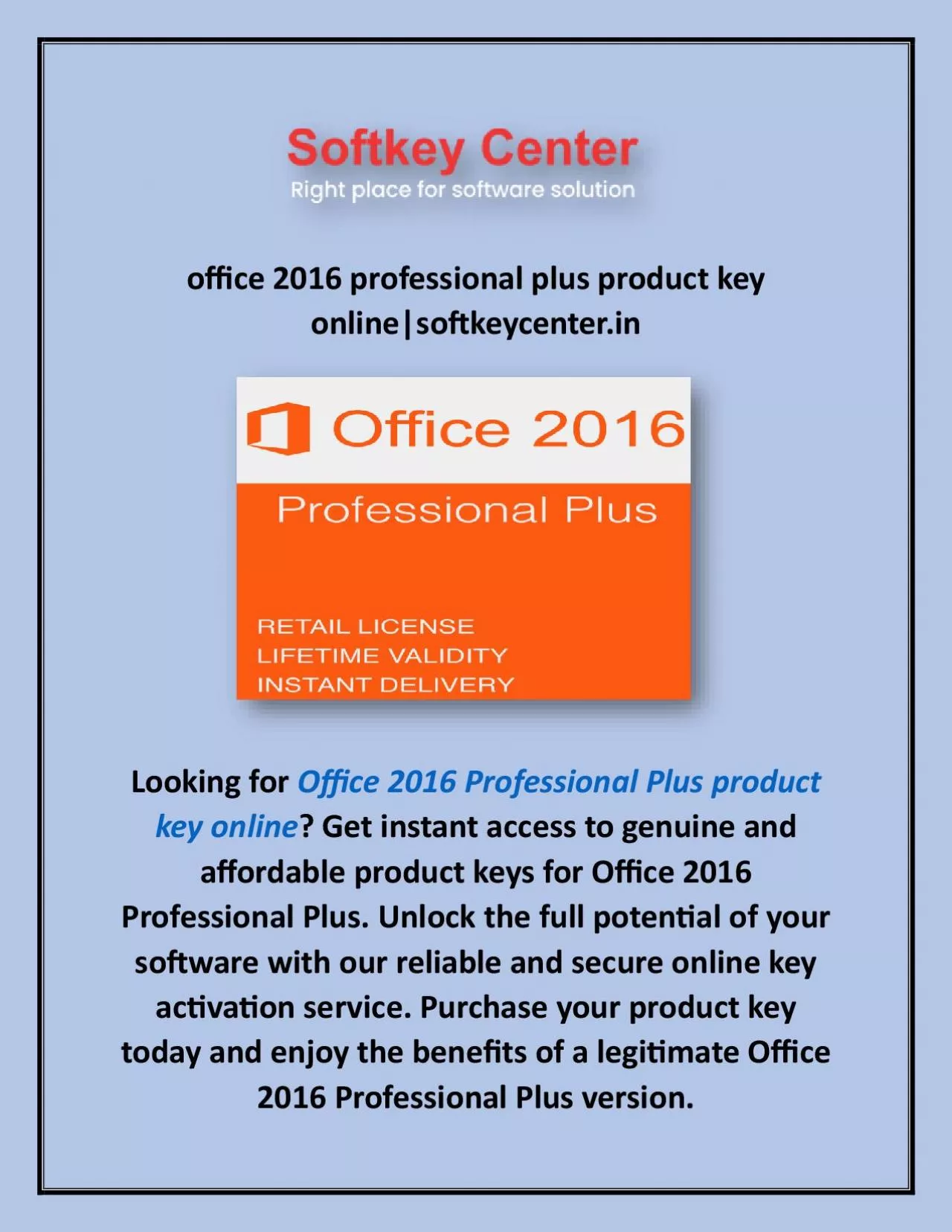 PDF-office 2016 professional plus product key online|softkeycenter.in