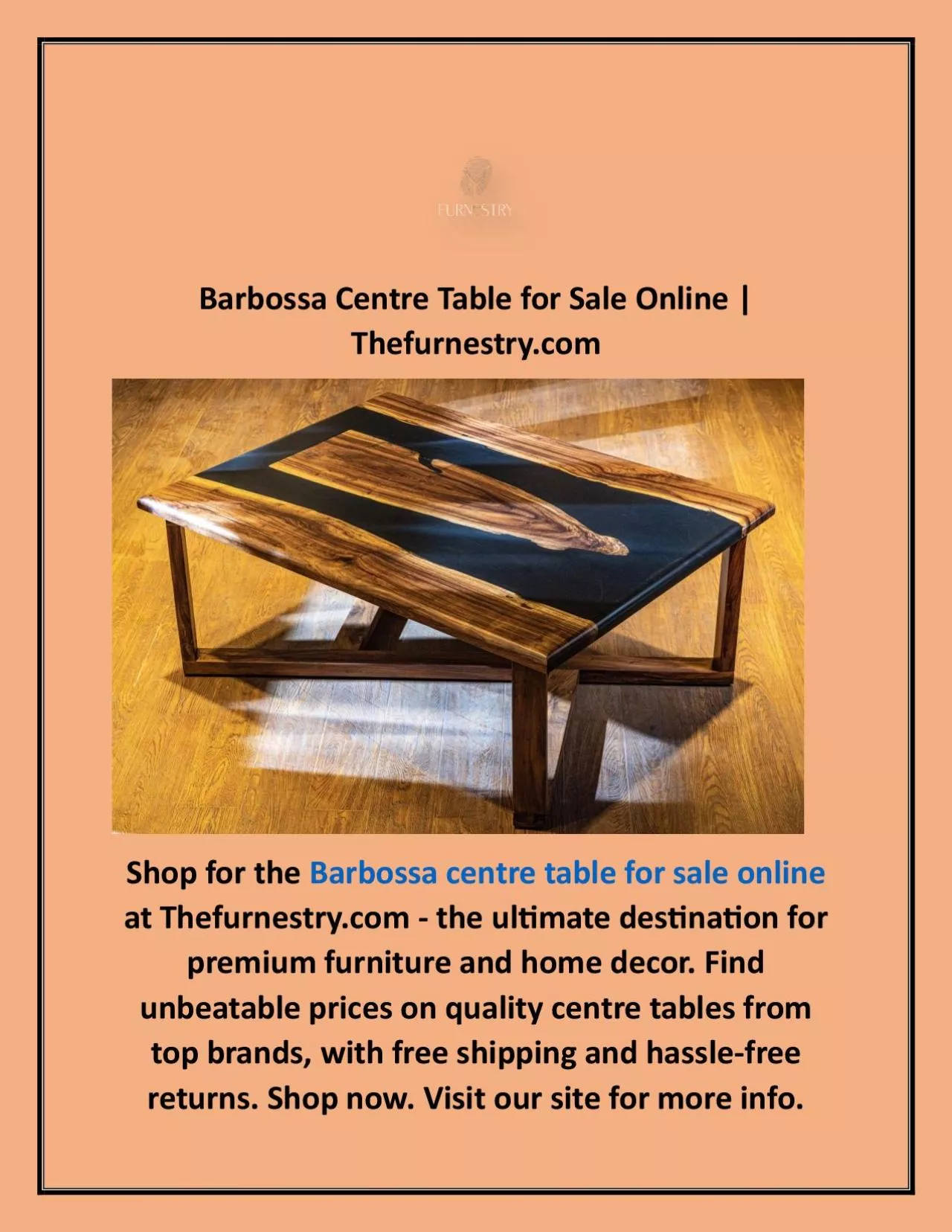 PDF-Barbossa Centre Table for Sale Online | Thefurnestry.com