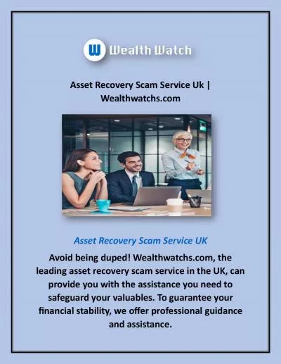 Asset Recovery Scam Service Uk | Wealthwatchs.com