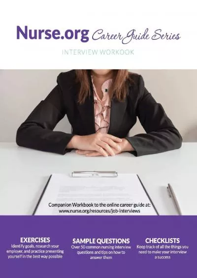 [EBOOK] Complete Guide to Job Interviews Workbook: Interview Workbook Nurse.org Career Guide Series Volume 1