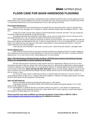 2013 shaw industries group inc technical bulletin no