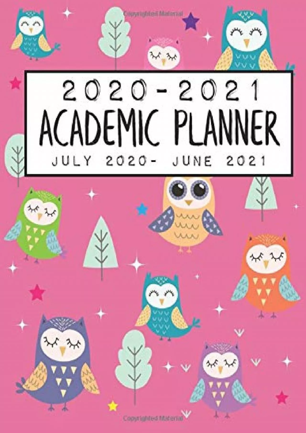 [EBOOK] 2020-2021 Academic Planner July 2020 - June 2021: Pink Owls Edition Includes 2