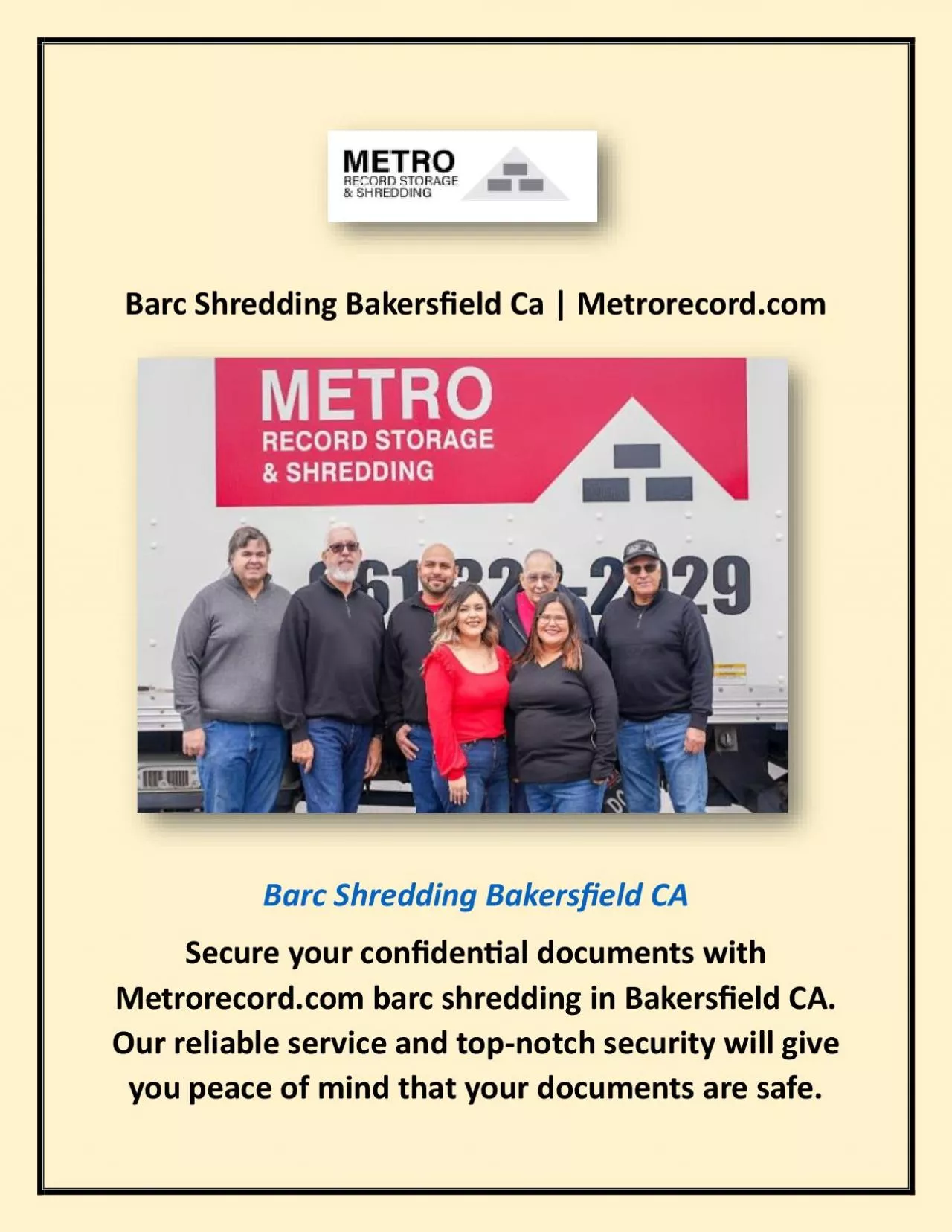 PDF-Barc Shredding Bakersfield Ca | Metrorecord.com