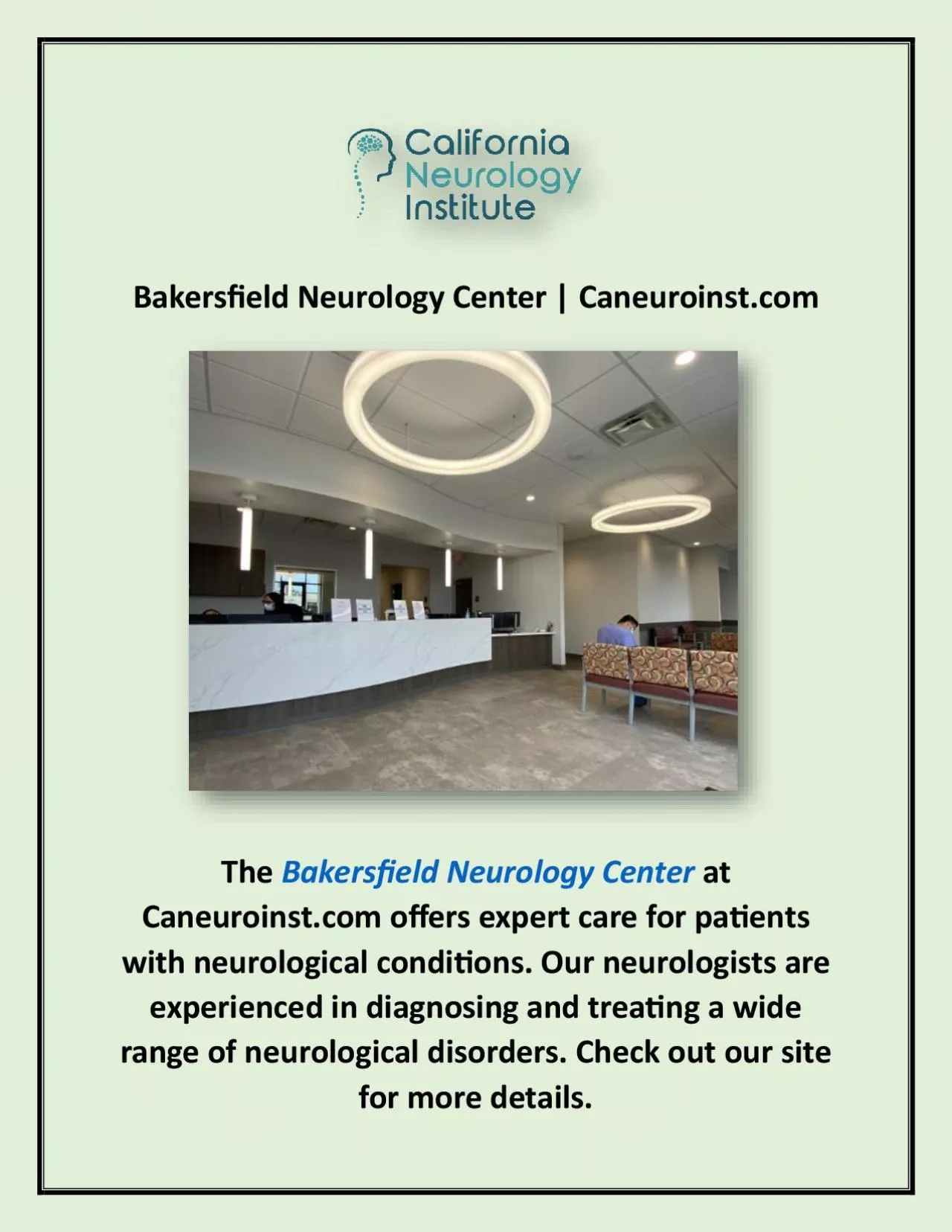 PDF-Bakersfield Neurology Center | Caneuroinst.com