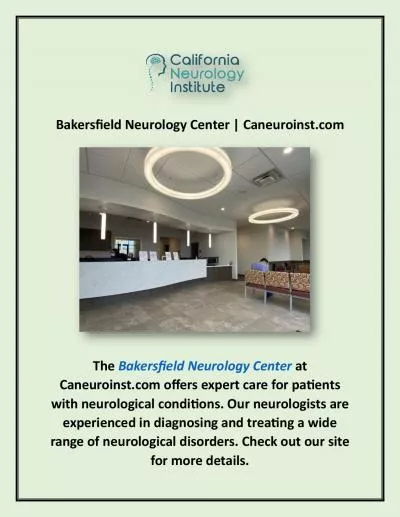 Bakersfield Neurology Center | Caneuroinst.com