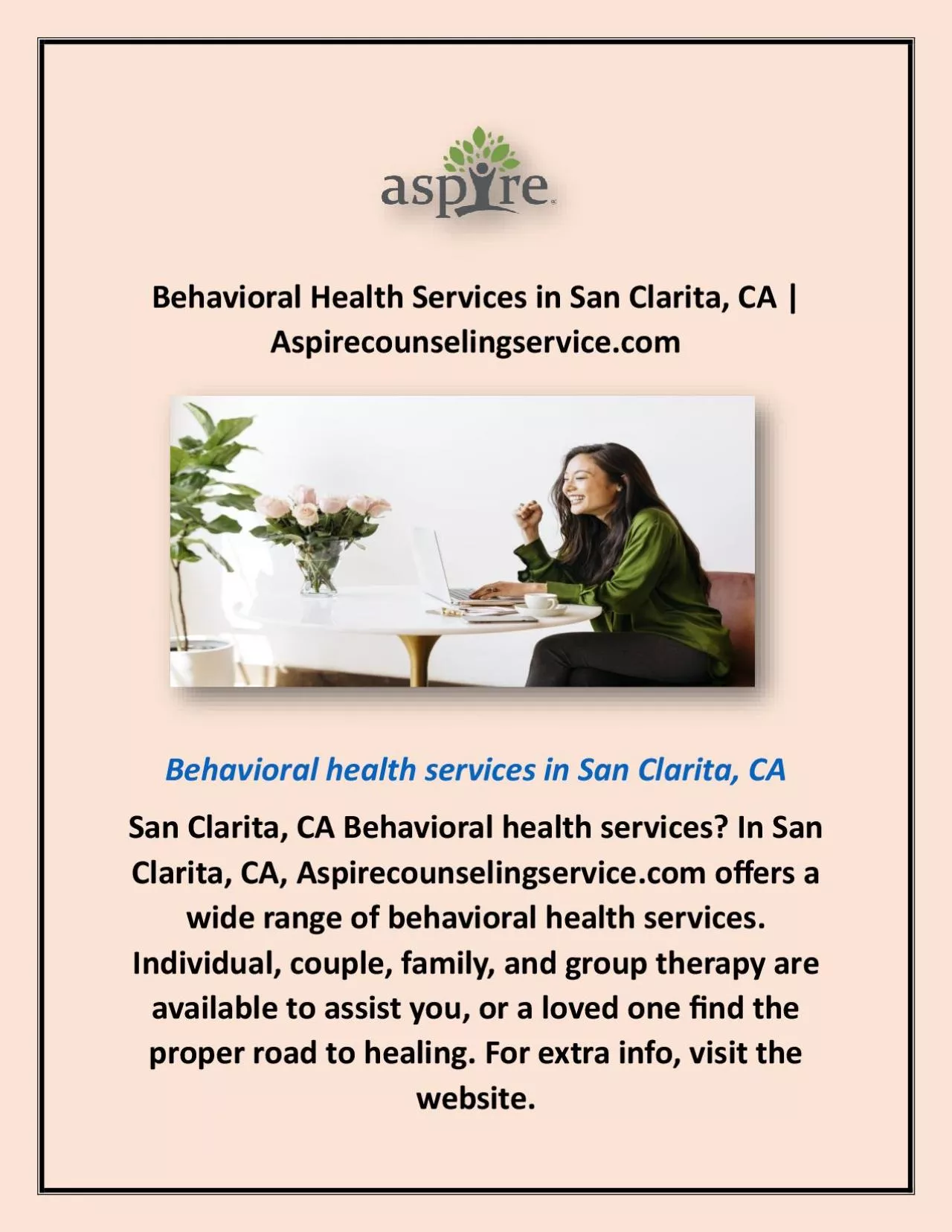 PDF-Behavioral Health Services in San Clarita, CA | Aspirecounselingservice.com