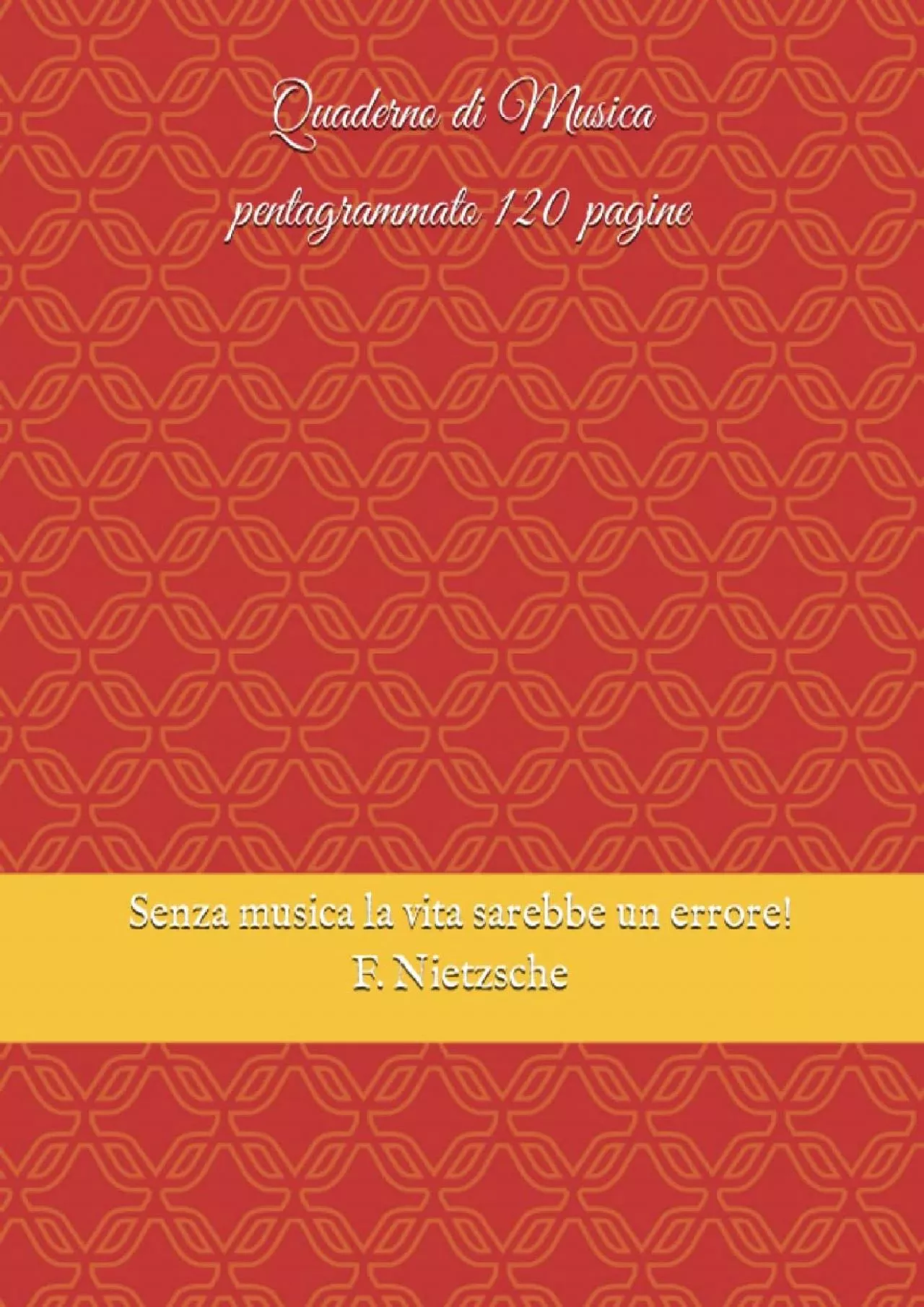 PDF-[EBOOK] QUADERNO PENTAGRAMMATO VUOTO: formato A4 120 pagine + 10 pagine per gli appunti