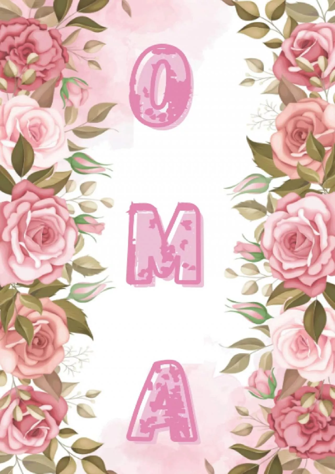 PDF-[DOWNLOAD] OMA Gifts: OMA Notebook: Cute Lined Journal, Pink Flower, Floral 101 pages