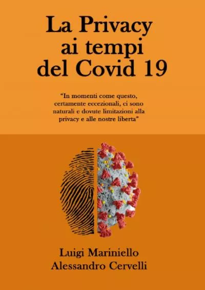 [EBOOK] La Privacy ai tempi del Covid 19 Italian Edition