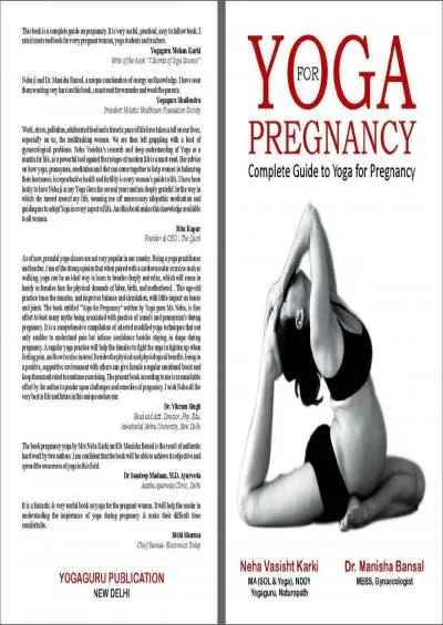 [EBOOK] Yoga For Pregnency: Complete Guide to Yoga For Pregnency