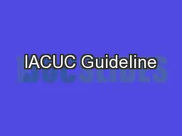 IACUC Guideline