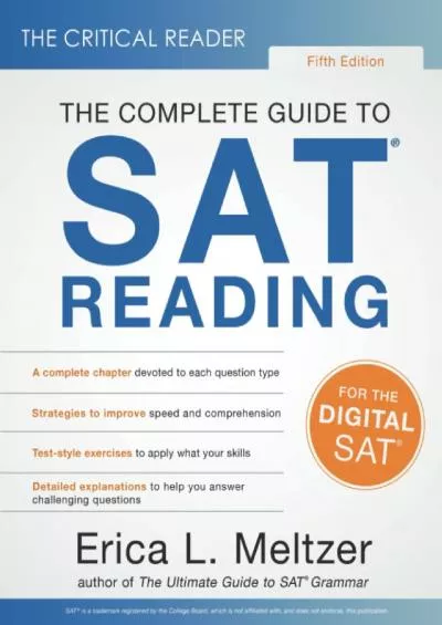 [DOWNLOAD] The Critical Reader, Fifth Edition: The Complete Guide to SAT Reading