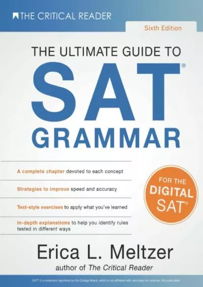 [READ] Sixth Edition, The Ultimate Guide to SAT® Grammar