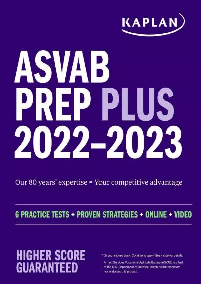 [EBOOK] ASVAB Prep Plus 2022–2023: 6 Practice Tests + Proven Strategies + Online + Video