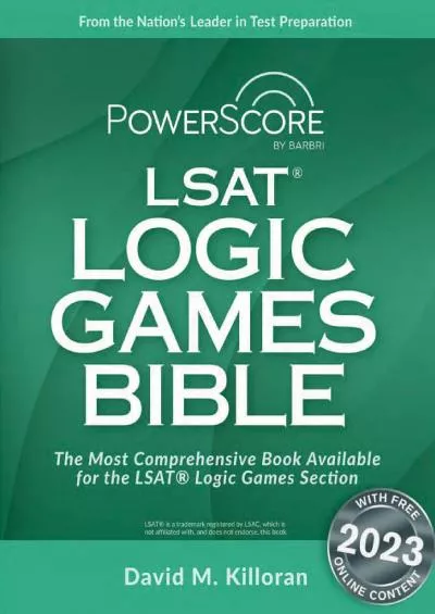 [DOWNLOAD] The PowerScore LSAT Logic Games Bible LSAT Prep