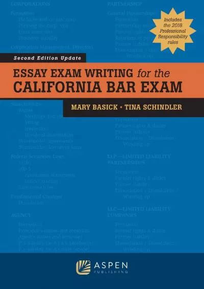 [READ] Essay Exam Writing for the California Bar Exam: Second Edition Update Bar Review