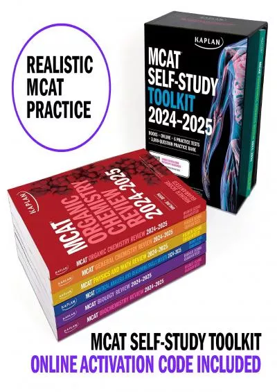 [READ] MCAT Self-Study Toolkit 2024-2025: Includes MCAT Complete 7 Book Set, 6 Full Length Online Practice Tests + Customizable 3,000 Question Practice Bank Kaplan Test Prep