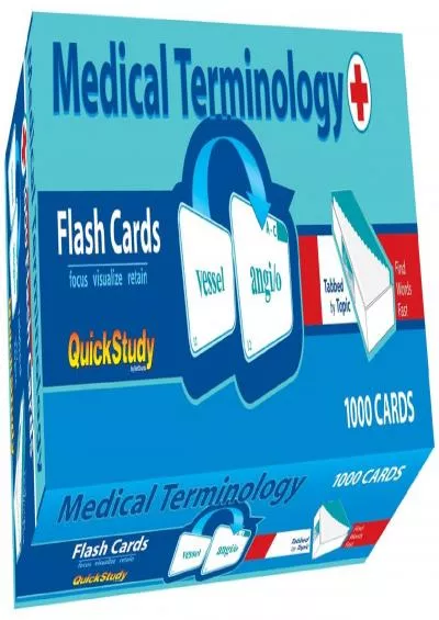 [DOWNLOAD] Medical Terminology Flash Cards 1000 cards: a QuickStudy Reference Tool