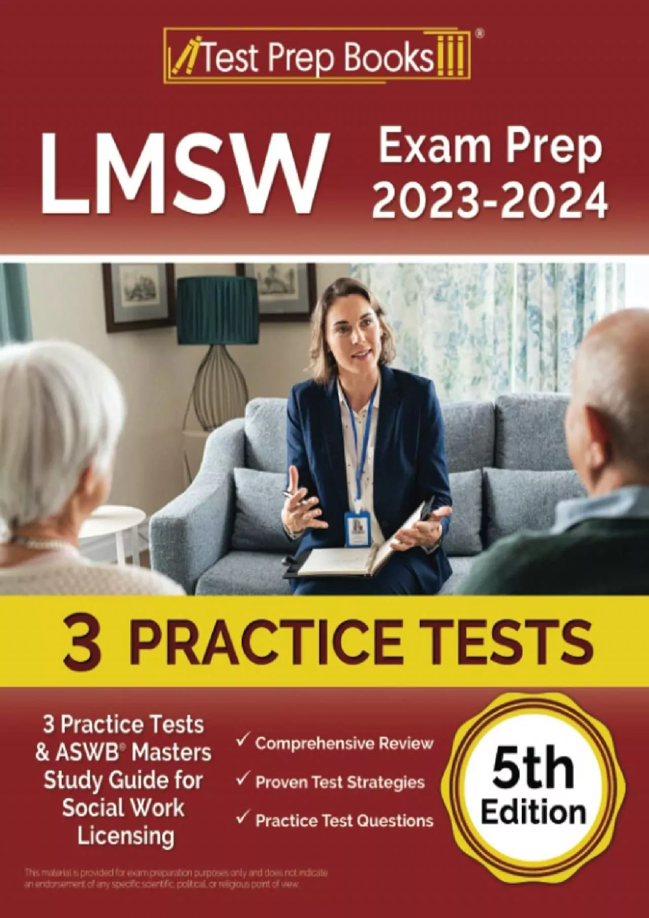 [EBOOK] LMSW Exam Prep 2023 - 2024: 3 Practice Tests and ASWB Masters Study Guide for